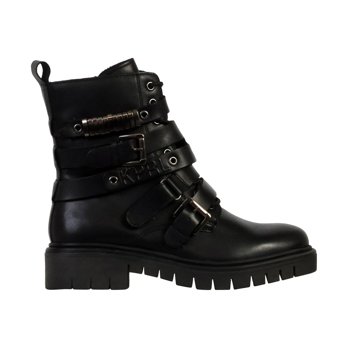 Bottines Cuir Zeloe noir, KAPORAL