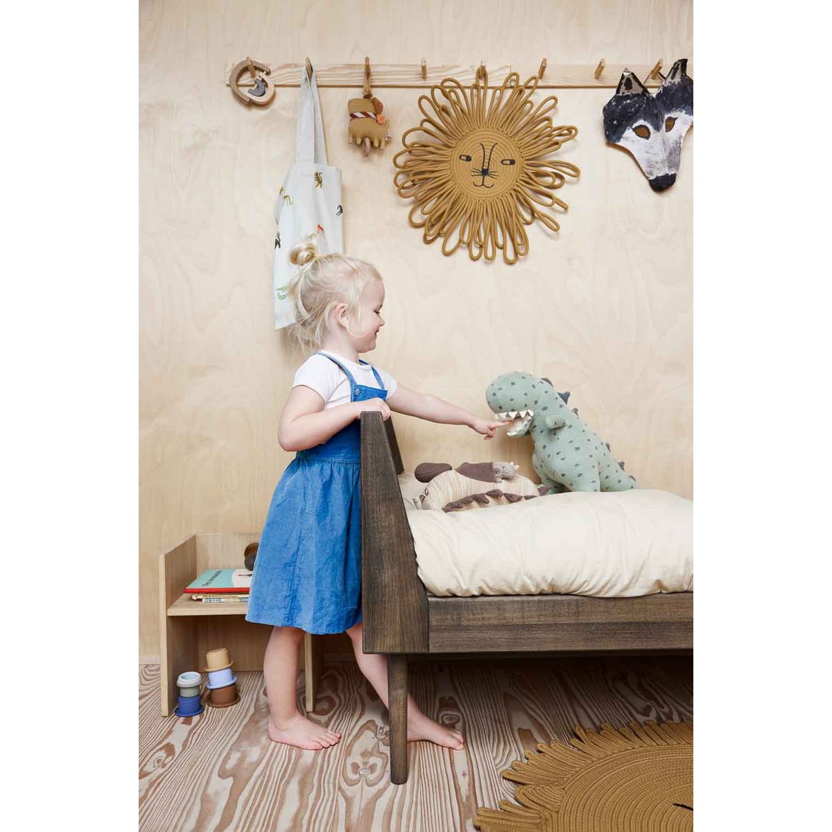 Mobile musical en coton motif animal MINI marron, OYOY LIVING DESIGN