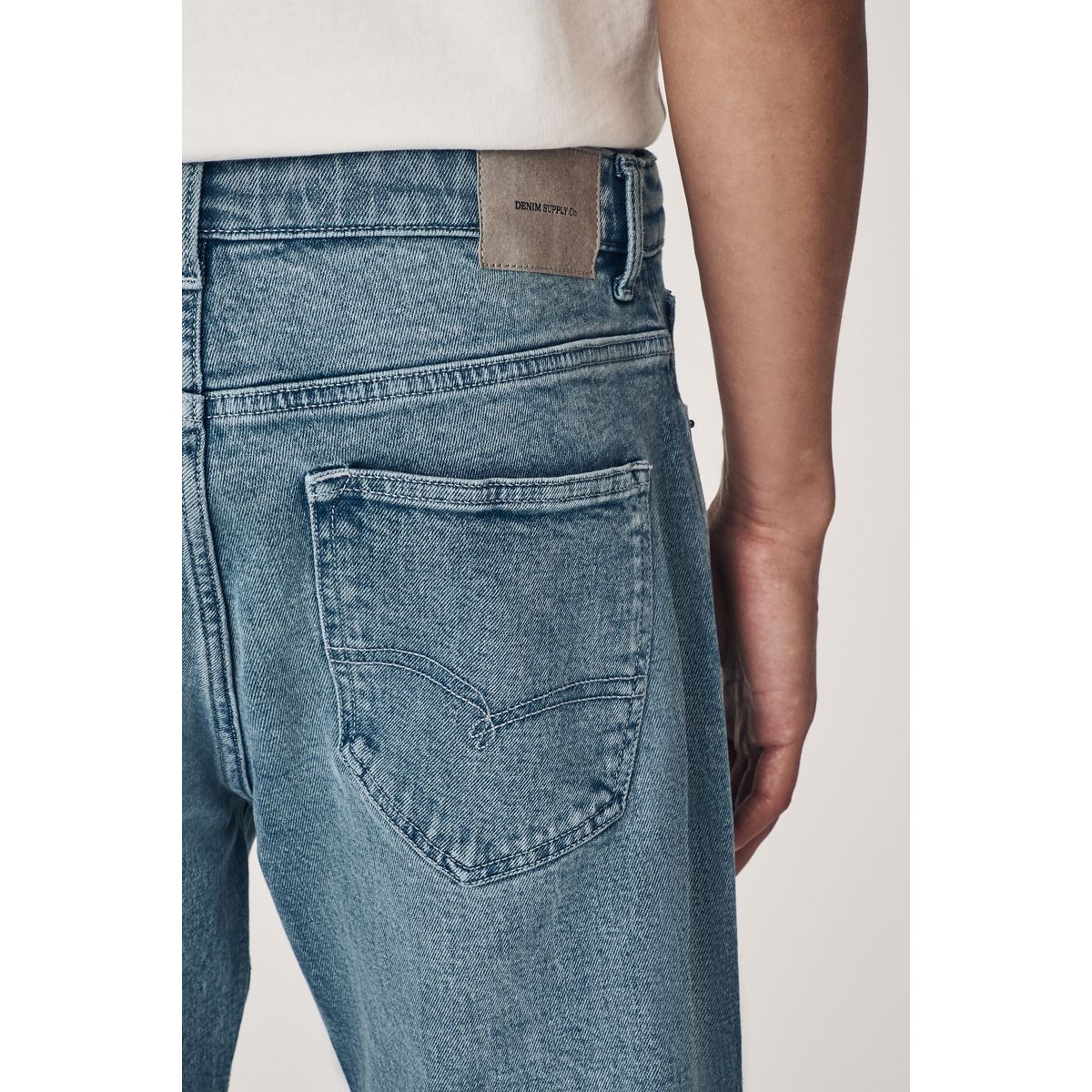 Jean fuselé délavé style vintage bleu ardoise, NEXT
