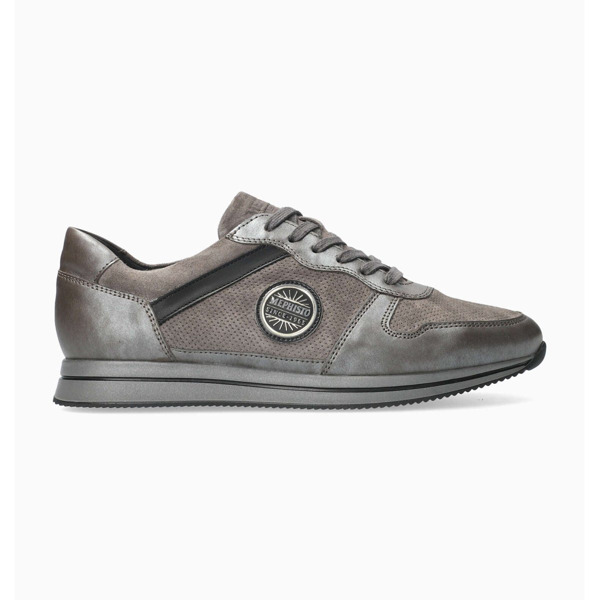 Baskets en cuir LORA taupe p5140737, MEPHISTO
