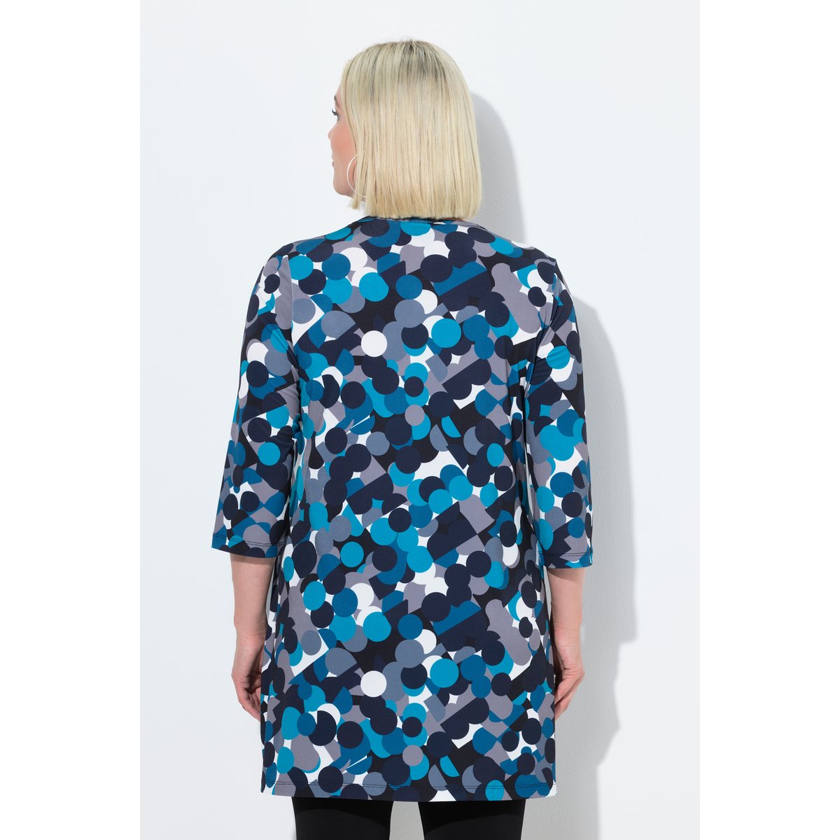 T-shirt long noir, ULLA POPKEN