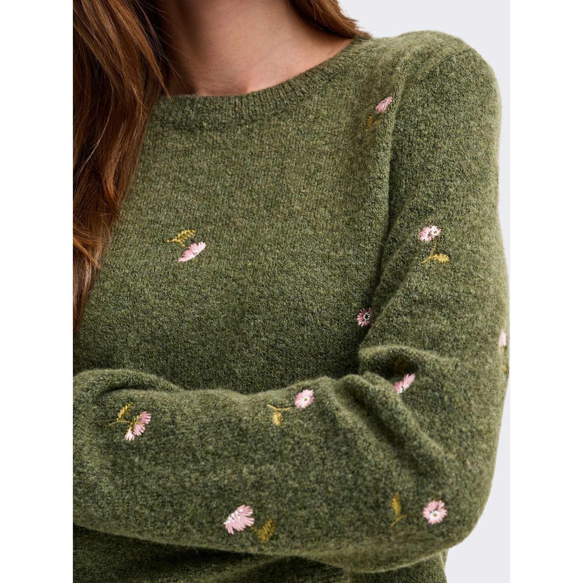 Pull En Maille burnt olive, ONLY