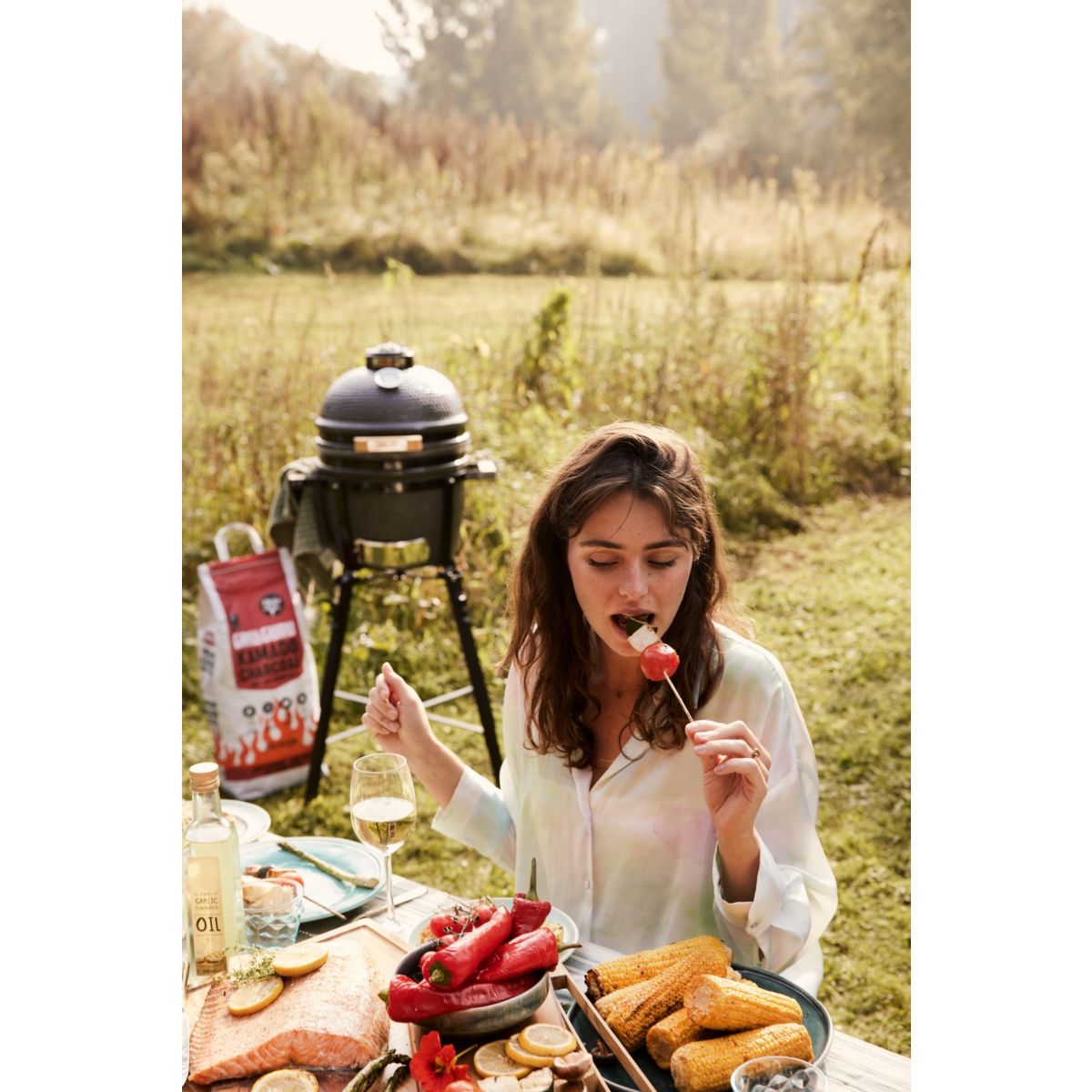 Chariot barbecue GG210 Compact High Level Stand couleur unique, GRILL GURU