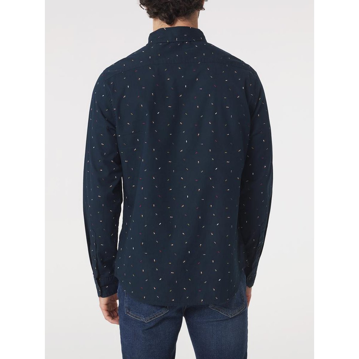 Chemise manches longues MARTYCHE14032 marine, TBS