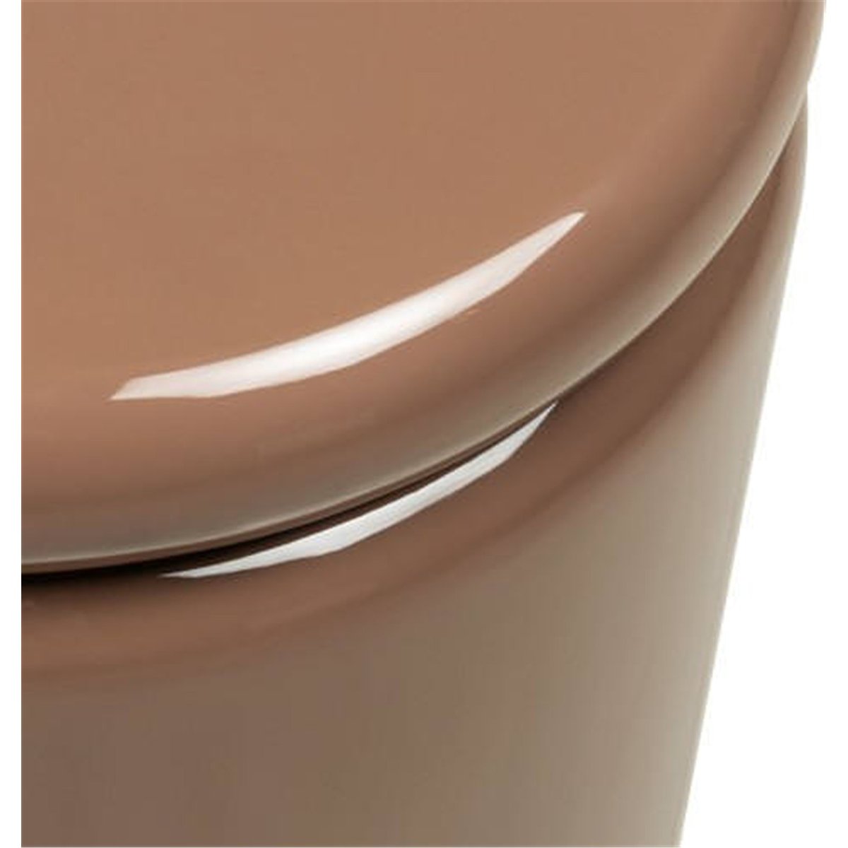 Table d'appoint ronde collection UEL en bois moka brillant, RECOLLECTION
