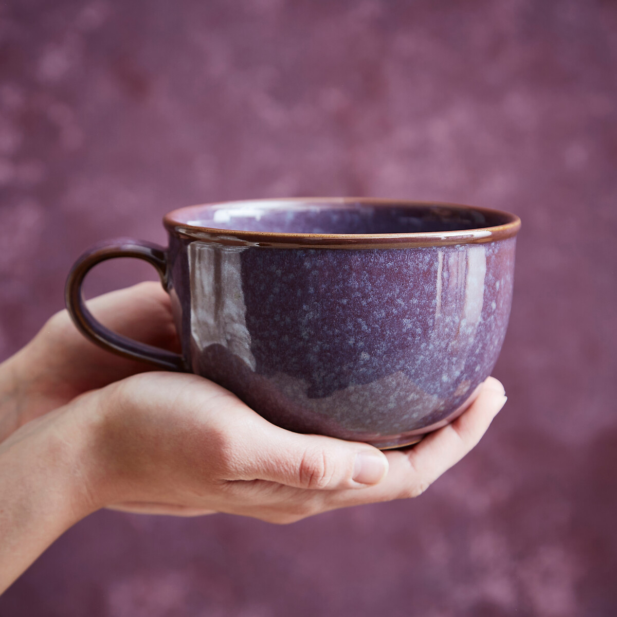 Set of 4 Minerals Jumbo Mugs purple, PORTMEIRION