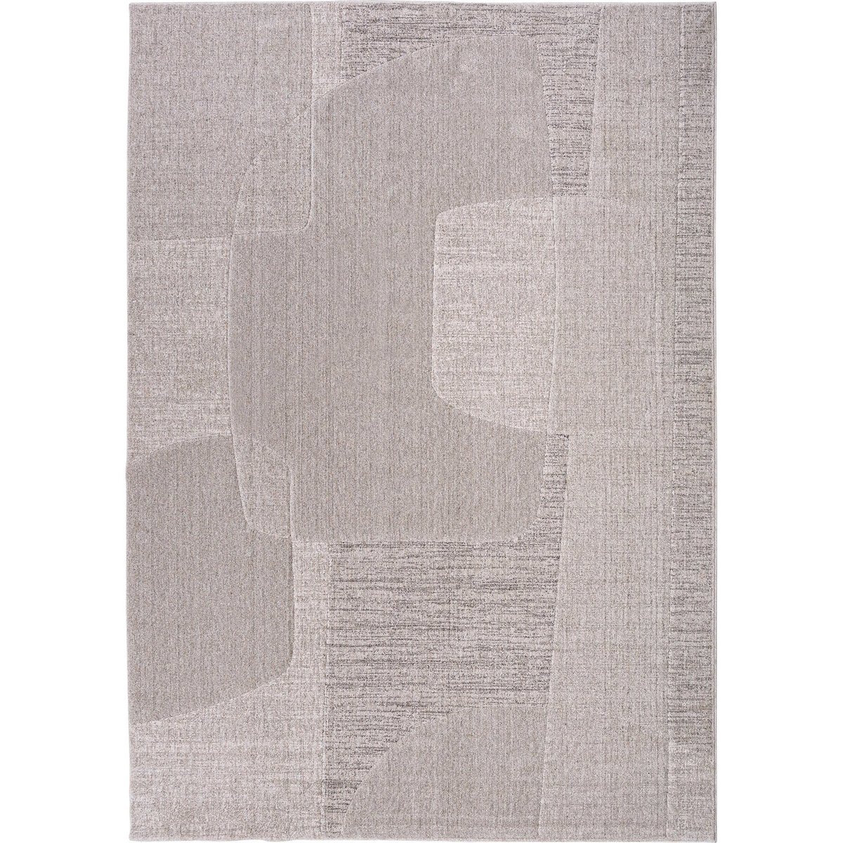 Tapis rectangulaire effet vieilli beige vieilli tons neutres chaleureux, RECOLLECTION