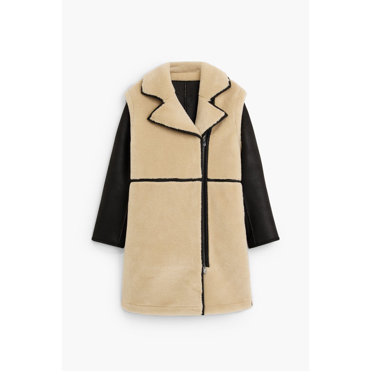 Manteau combiné avec poches beige, DESIGUAL