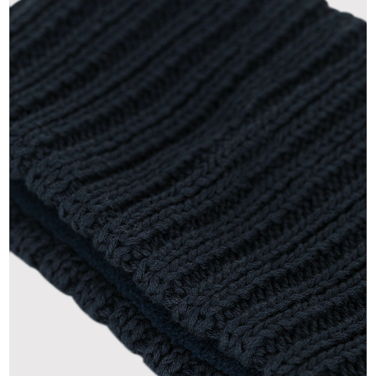 Snood foderato in pile blu marino, PETIT BATEAU