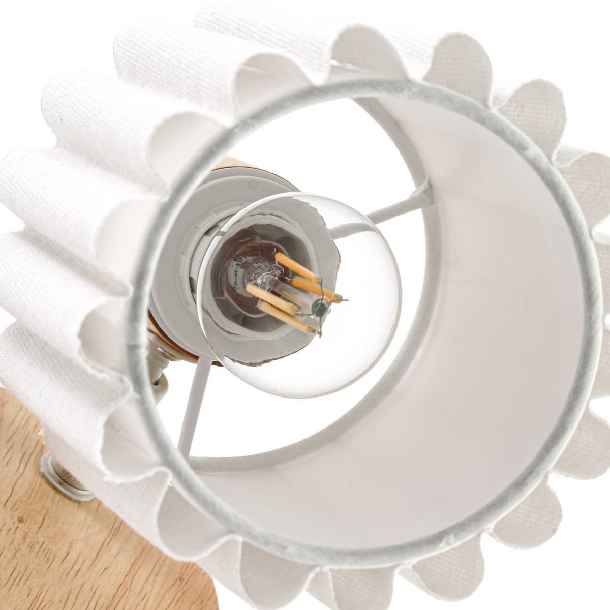 Applique en bois moderne, Shiloh bois clair, beige, LINDBY
