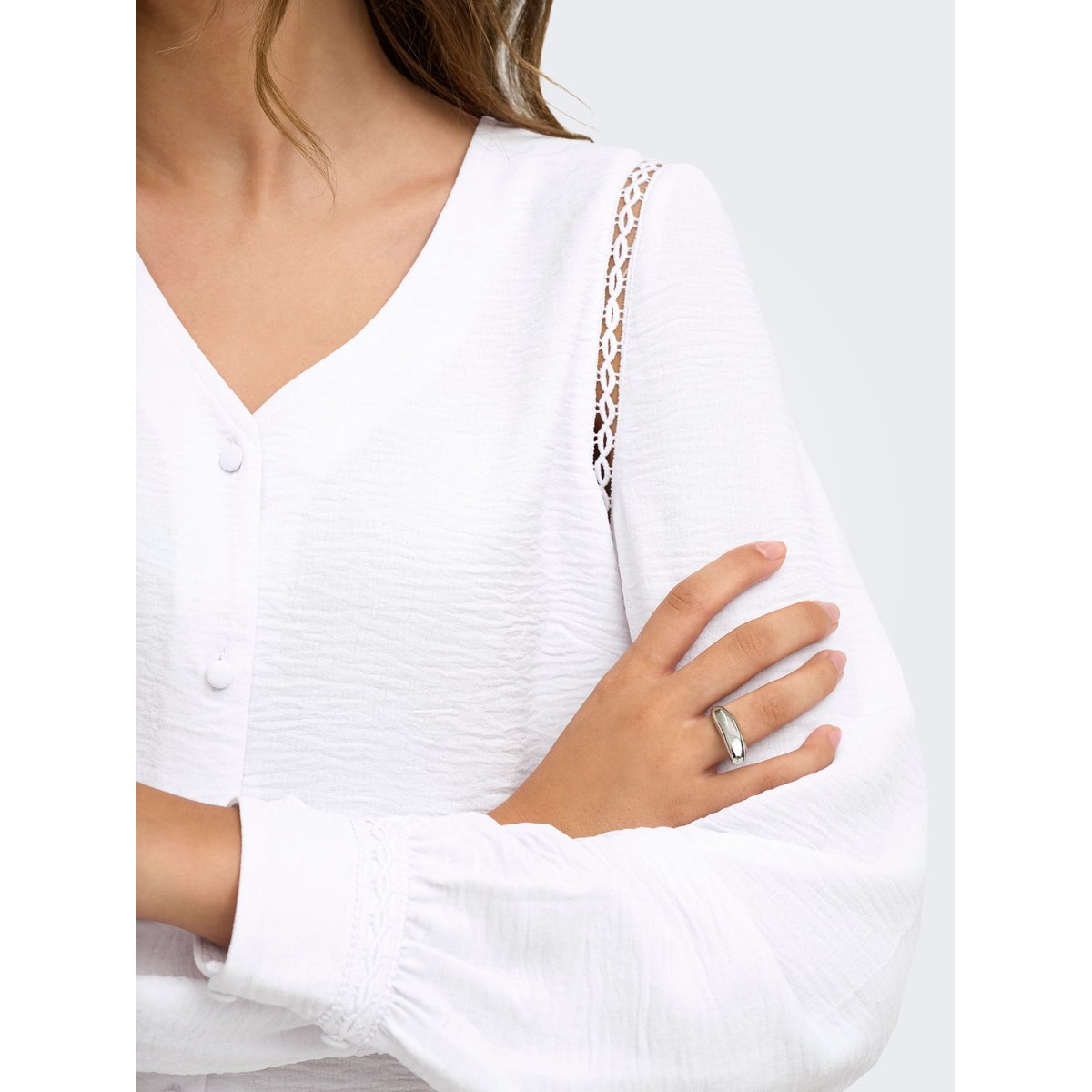 Chemise bright white, ONLY
