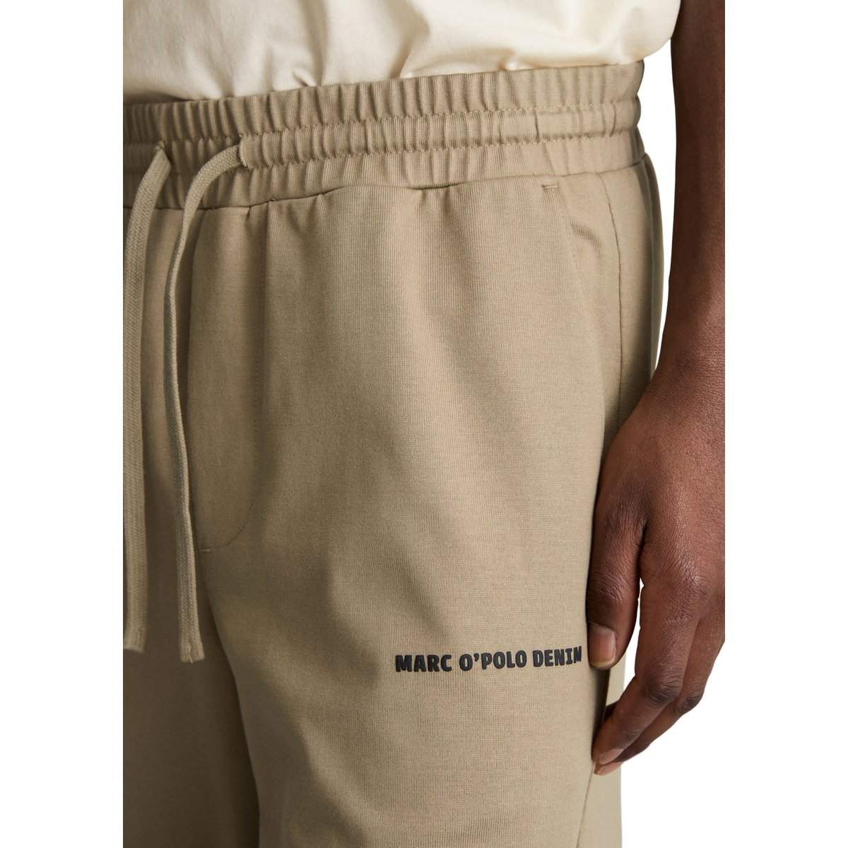 Short en jersey DfC en jersey de coton bio épais marron, MARC O’POLO DENIM