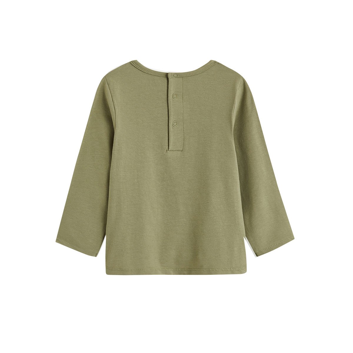 Lot de 2 t-shirts bébé manches longues Ginkgo vert, PETIT BEGUIN