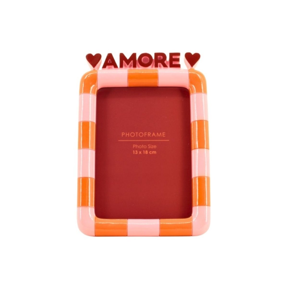 Cadre photo 3D Amore 23x16cm orange, KERSTEN