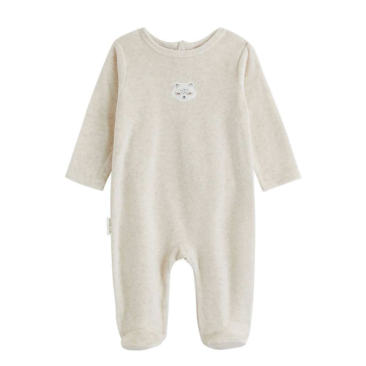 Lot de 2 pyjamas bébé en velours marron, PETIT BEGUIN