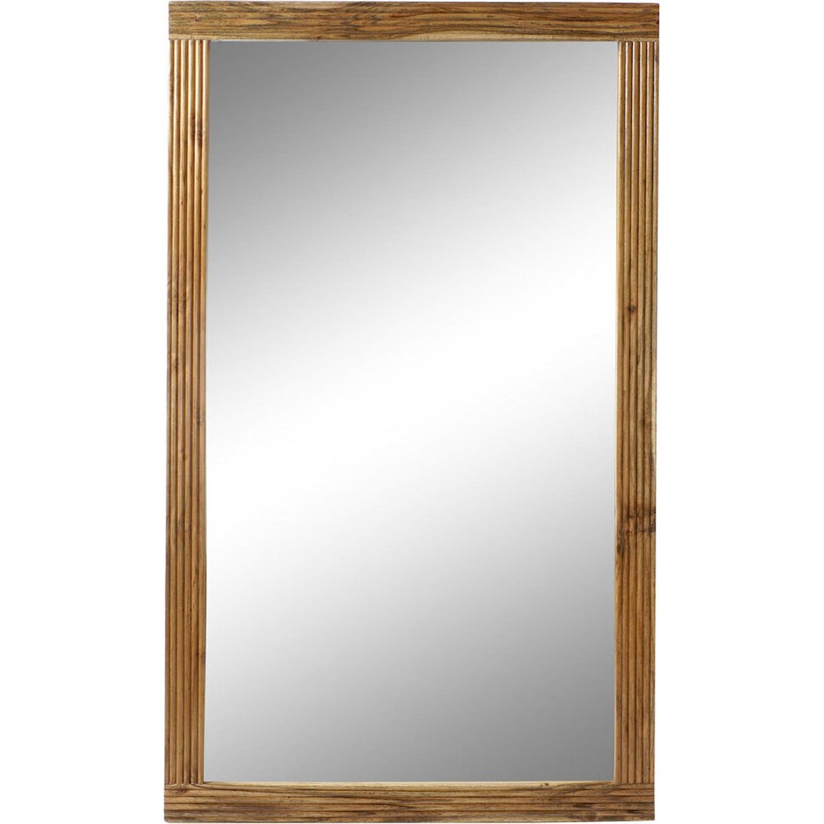 Miroir rectangulaire en bois ondulé Ondulado Acacia brun acacia naturel, RECOLLECTION