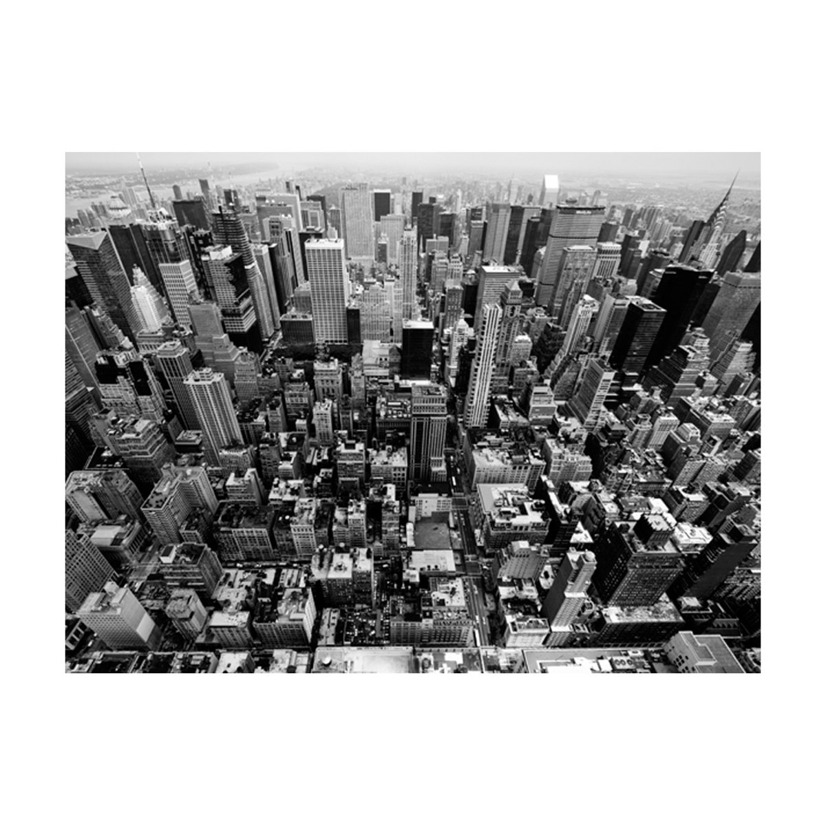 Papier peint intissé panoramique Ville et Architecture États-Unis, New York: noir et blanc noir, EDEN