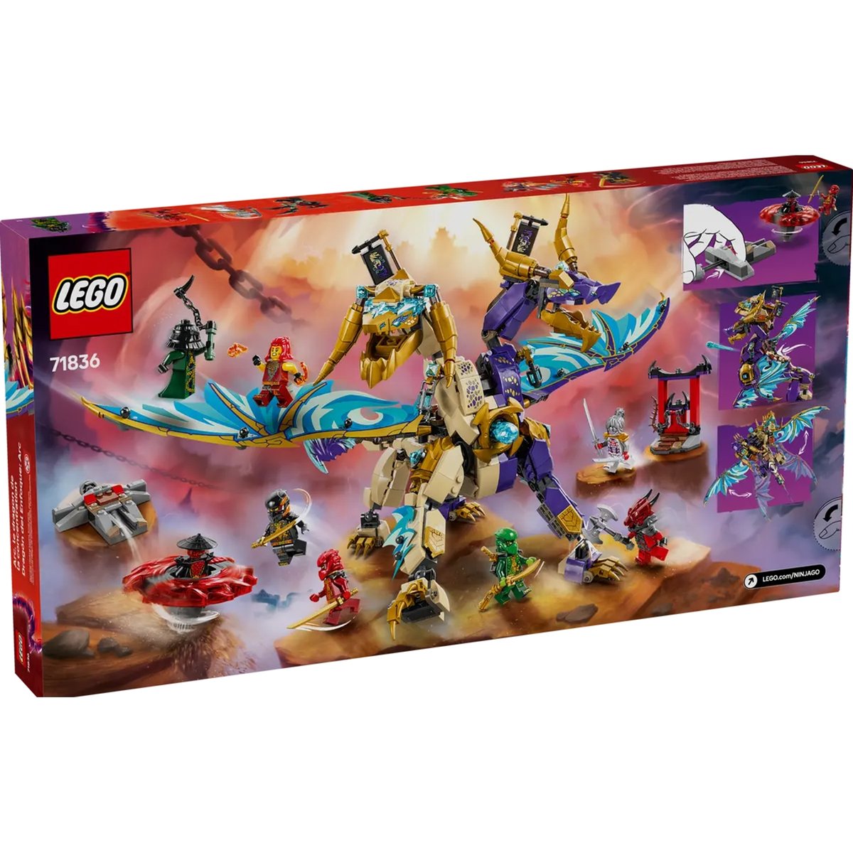 LEGO NINJAGO - Set Arc du Dragon de la Concentration - 71836 pour Enfants de 9 Ans et Plus multicolore, LEGO