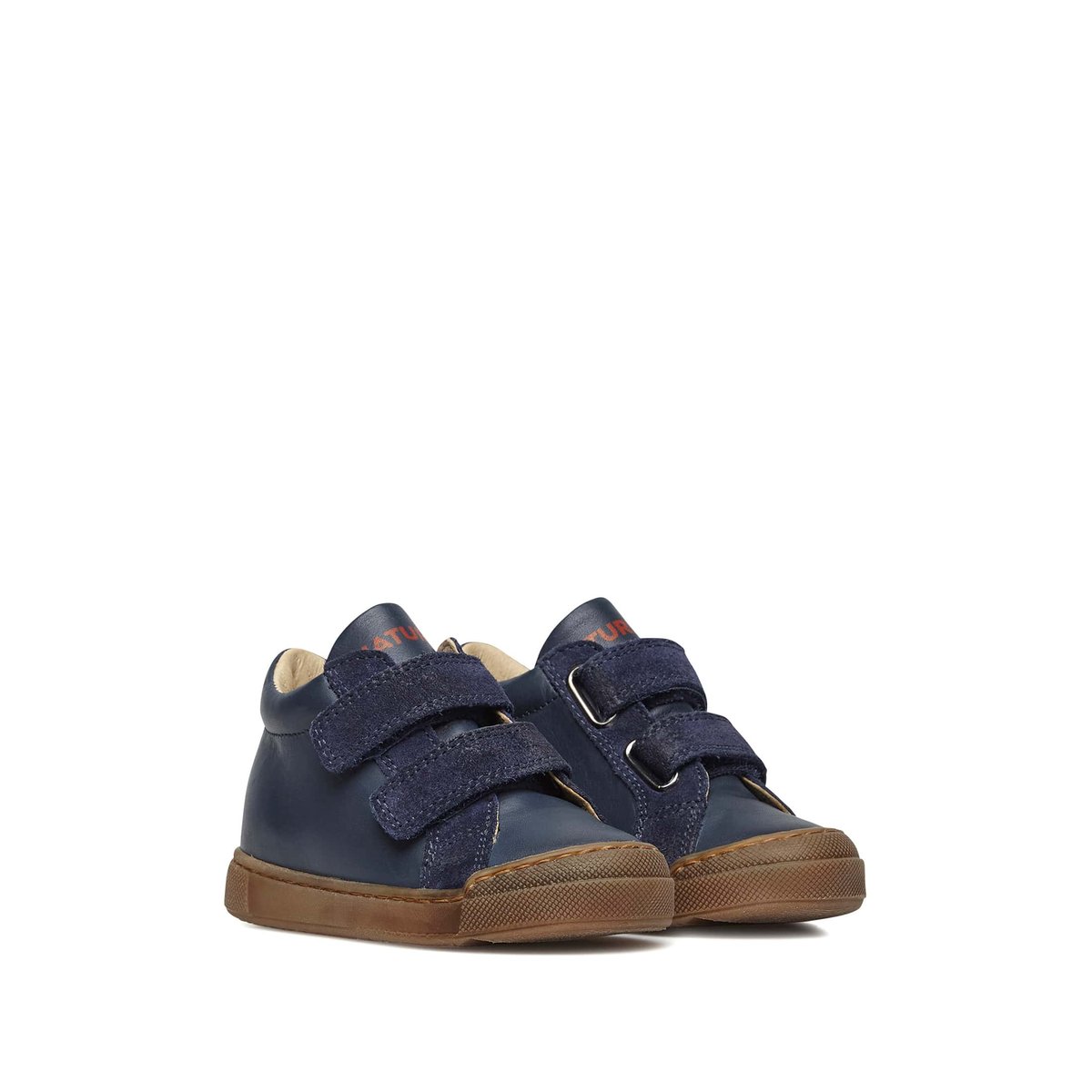 Baskets À Lacets Et Double Velcro® Dord Vl marine, NATURINO