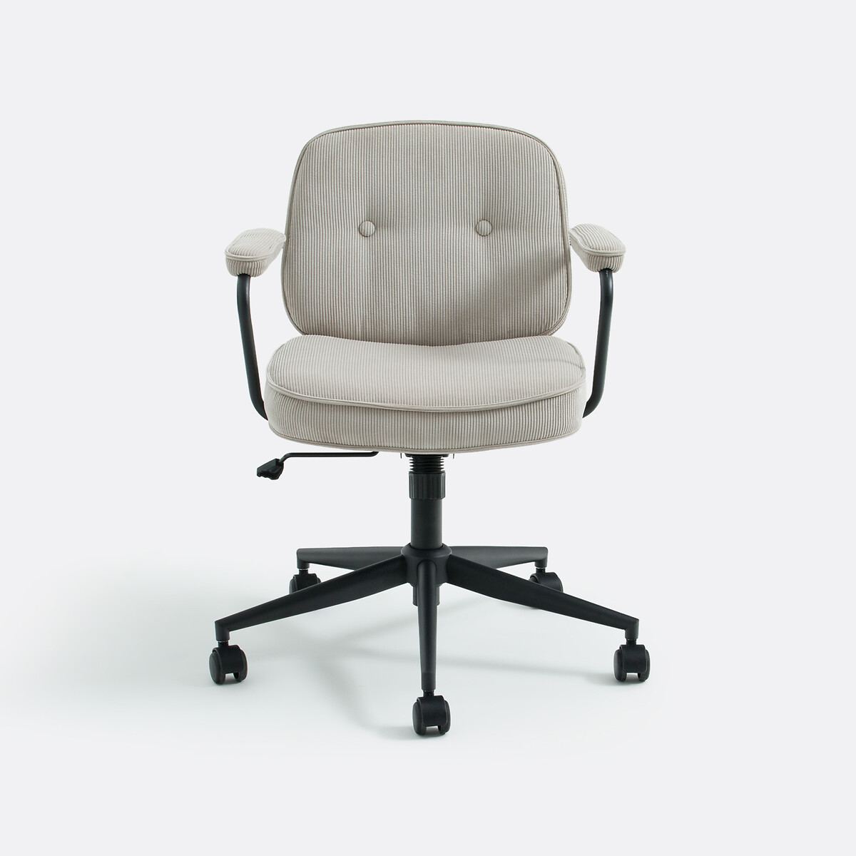 Vintage bureau fauteuil, Felipe grège, LA REDOUTE INTERIEURS