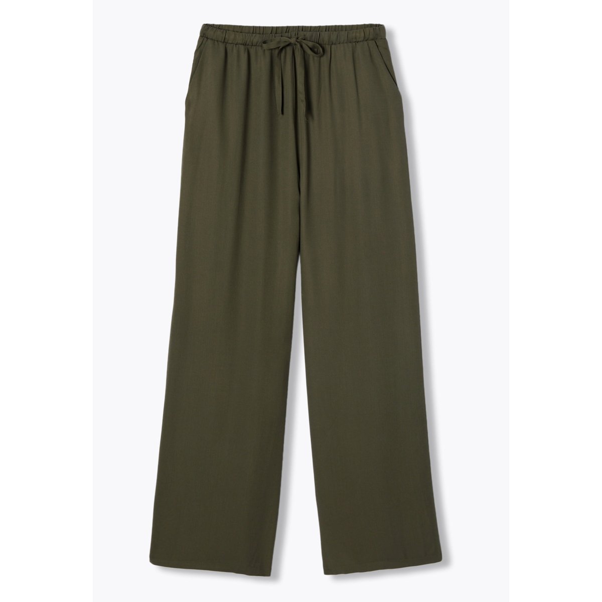 Pantalon large ceinturé imprimé multicolore, PROMOD