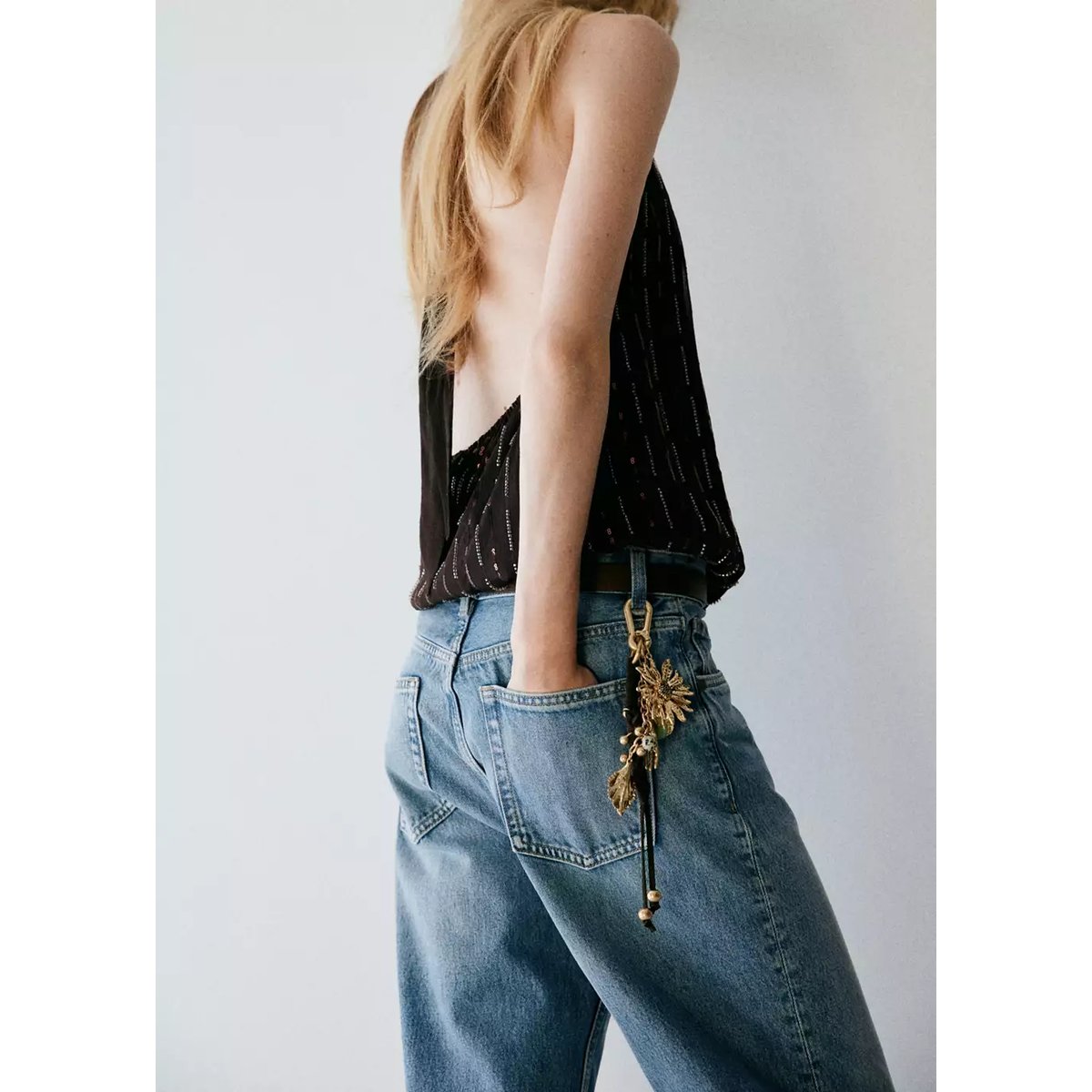 Porte-clés p-- boho or, MANGO