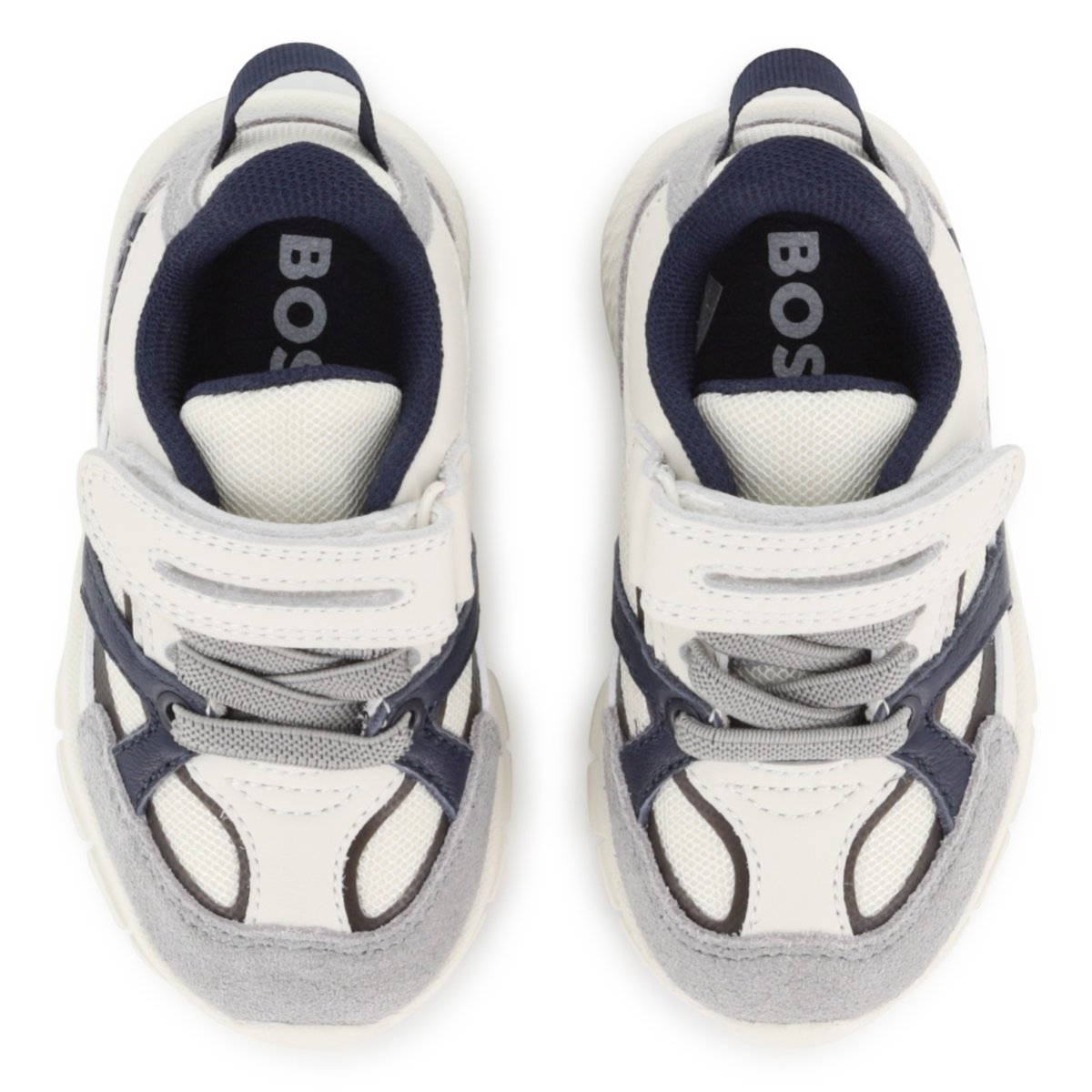 Baskets basses à lacets bleu cargo, BOSS KIDSWEAR