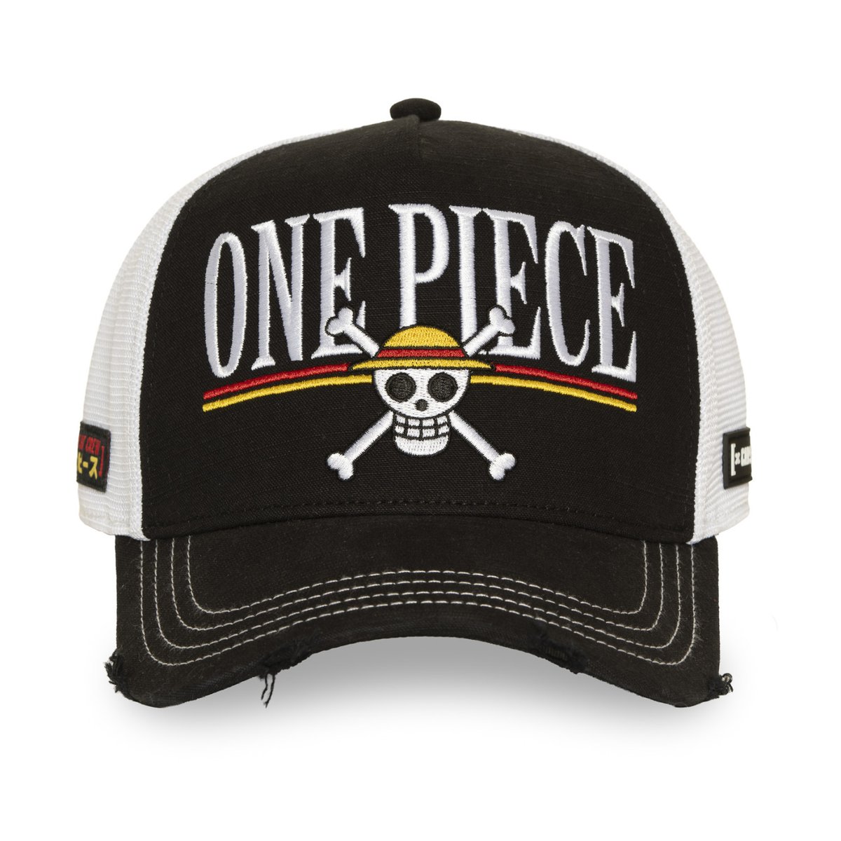 Casquette trucker One Piece noir/blanc/rouge/jaune, CAPSLAB