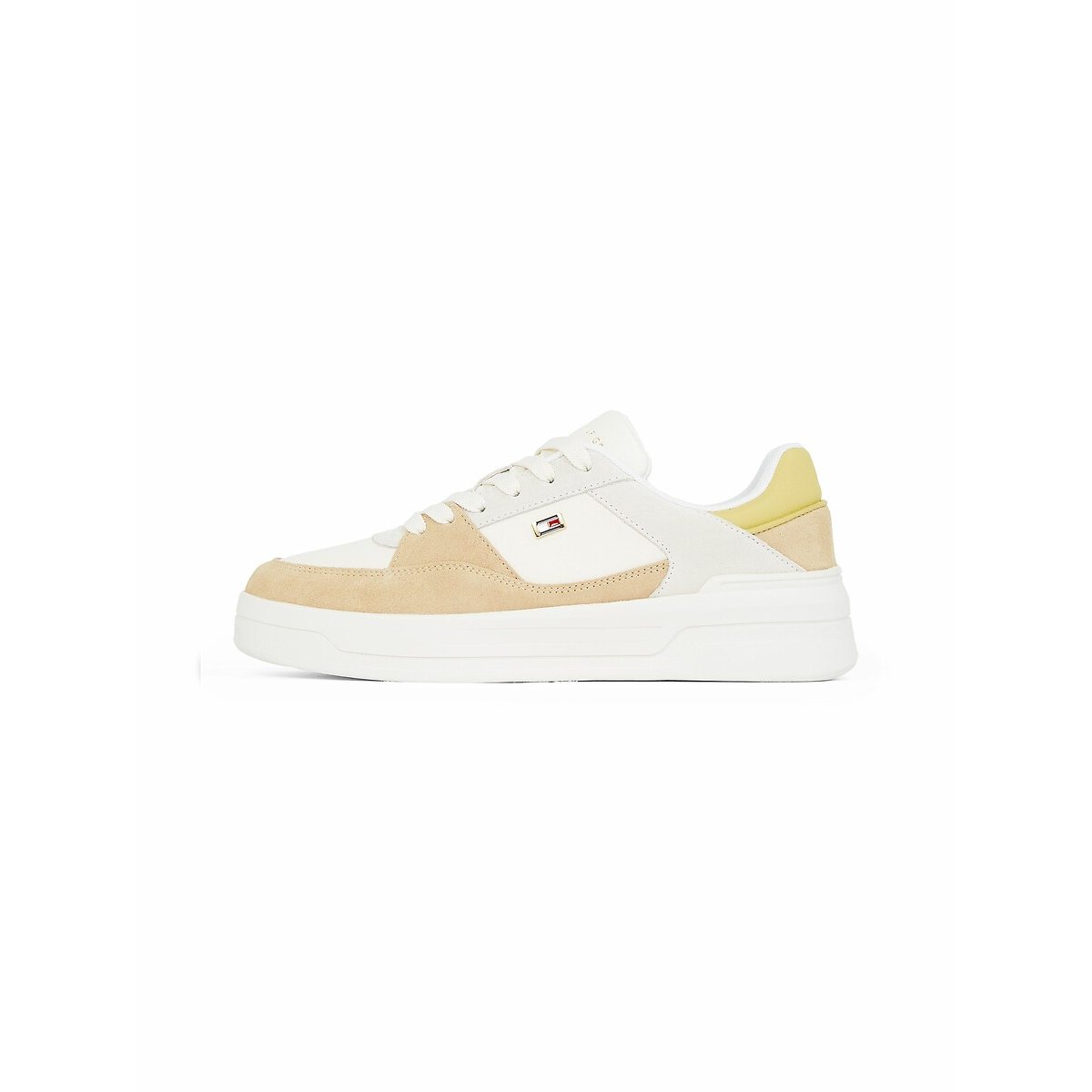 Sapatilhas em pele branco, TOMMY HILFIGER