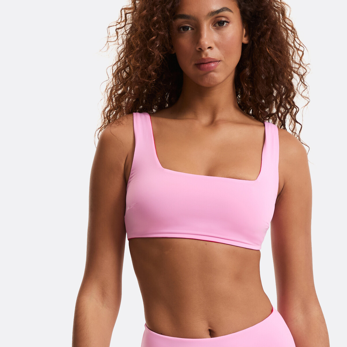 Soutien de biquíni bandeau reversível vermelho, LA REDOUTE COLLECTIONS
