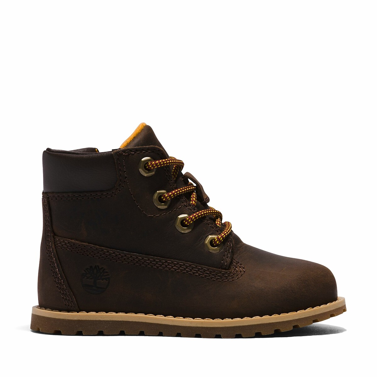 Bottines à lacets et zip POKEY PINE MID LACE marron, TIMBERLAND
