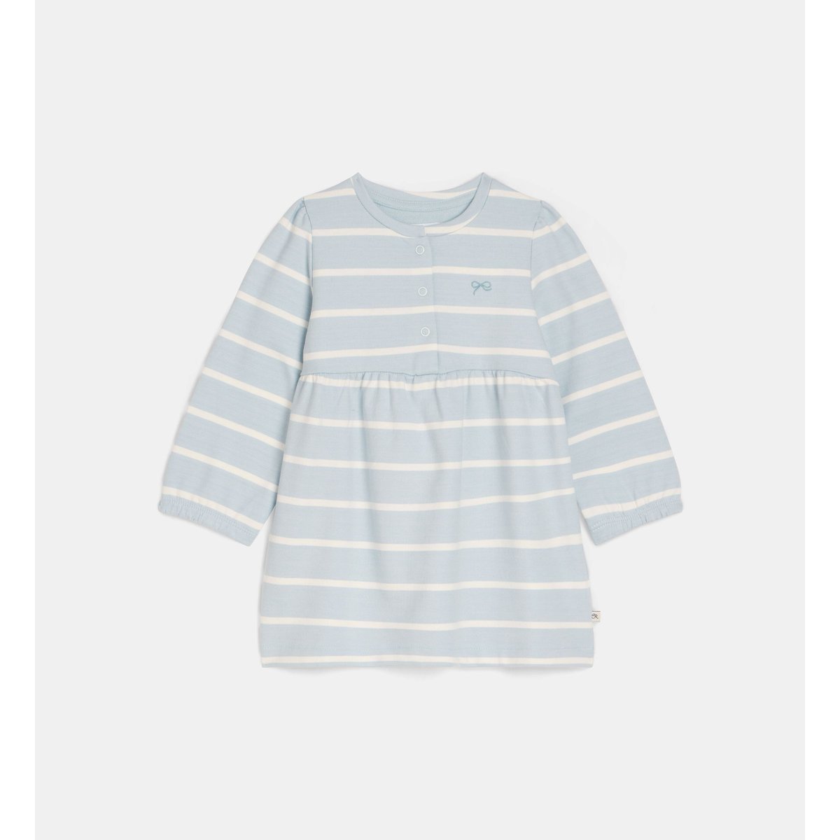 Robe trapèze temence coton écru et bleu, CADET ROUSSELLE