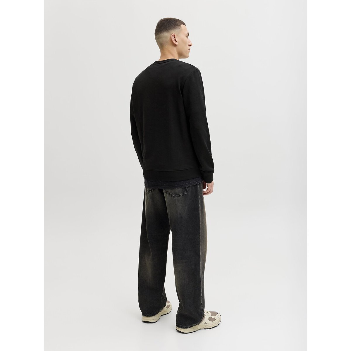 Sweat col rond noir, JACK & JONES