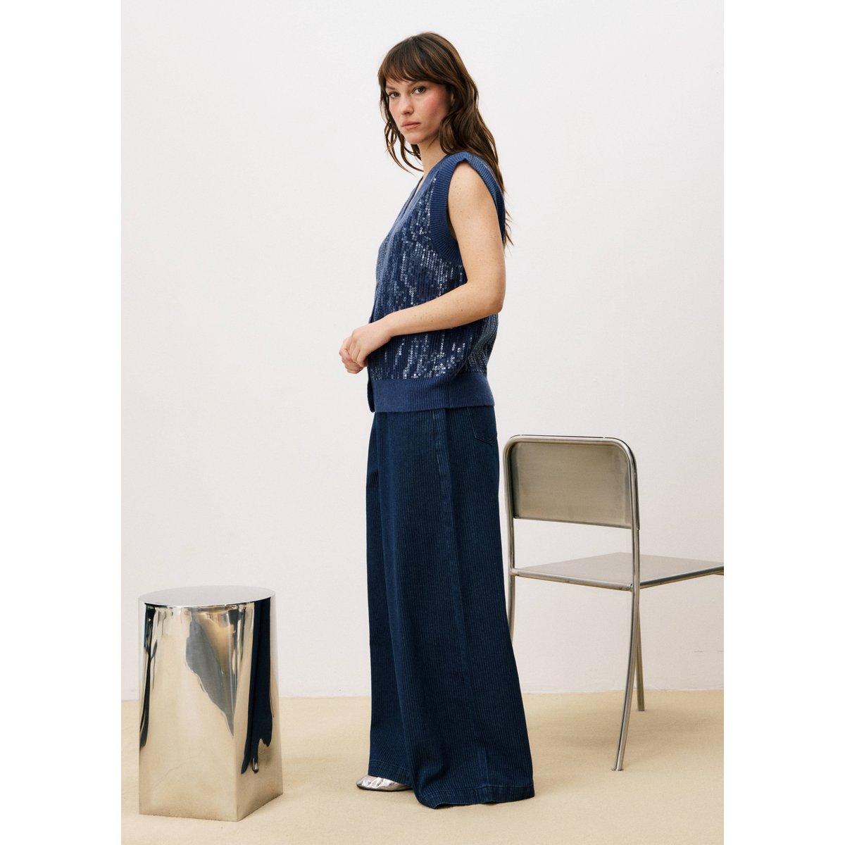 Jean en coton GAYNOR bleu jean, FRNCH