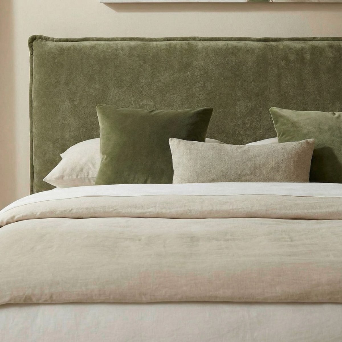 Lit coffre en tissu 180x200cm- CAMA vert, DRAWER