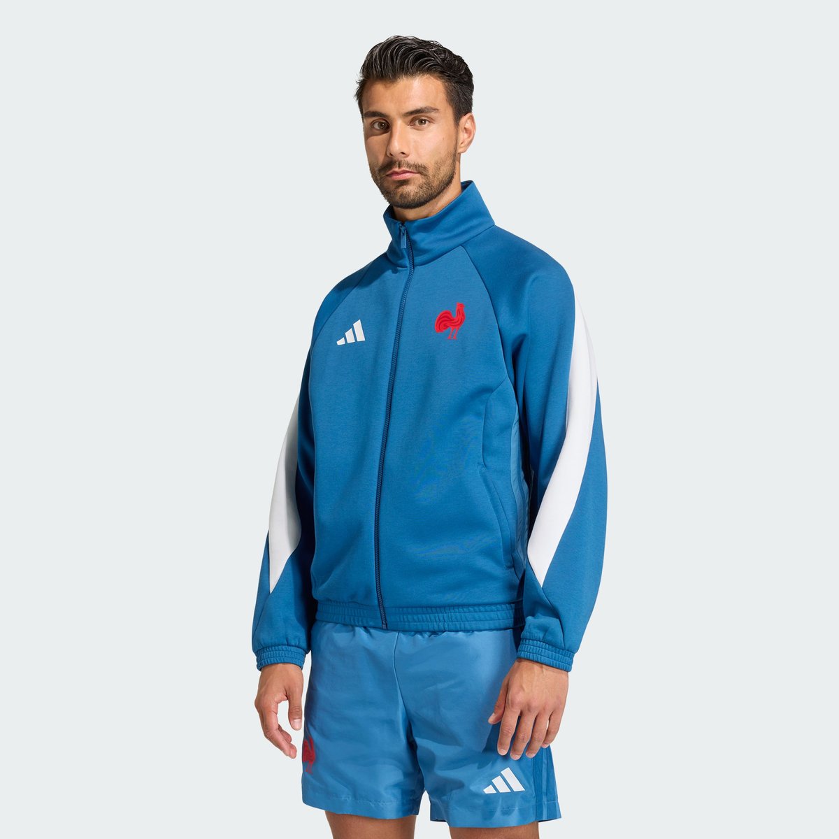 Veste De Survêtement Ffr Veste De Survêtement Ffr dusky petrol, adidas Performance
