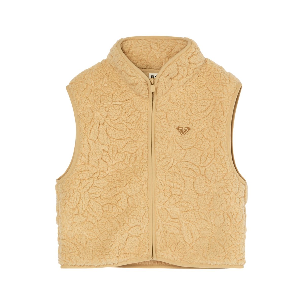 Gilet en polaire sherpa ICONIC STARS. beige peeble outline mo, ROXY