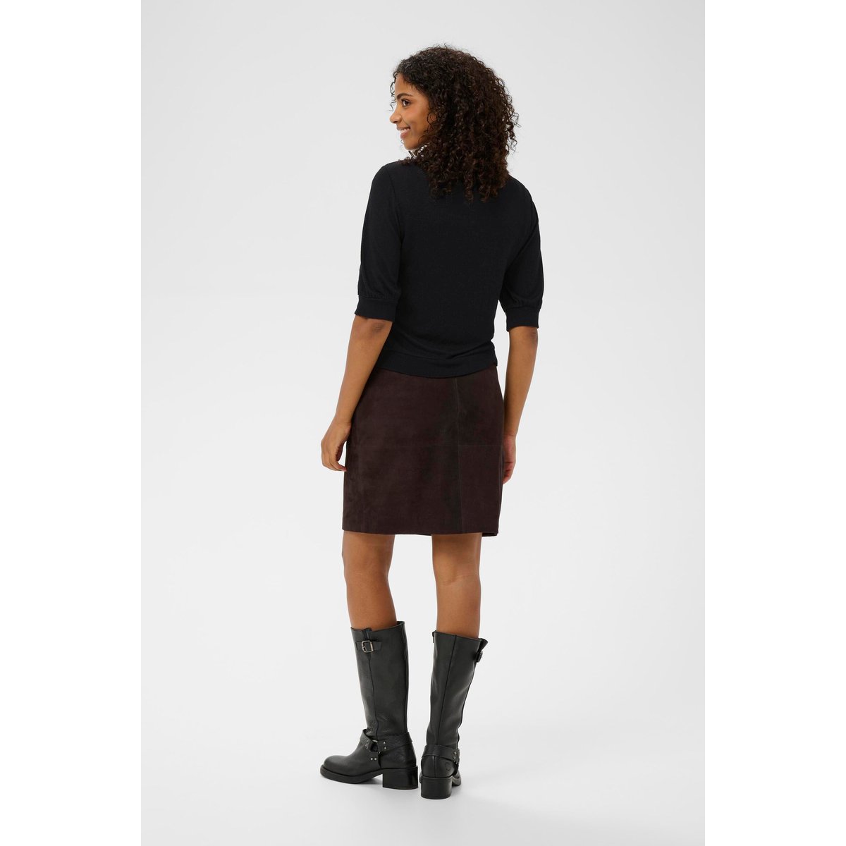 Pullover tricoté noir black deep, KAFFE