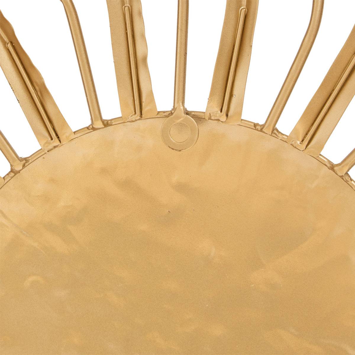 Décoration murale soleil en métal doré 80cm EDWIGE doré, ATMOSPHERA