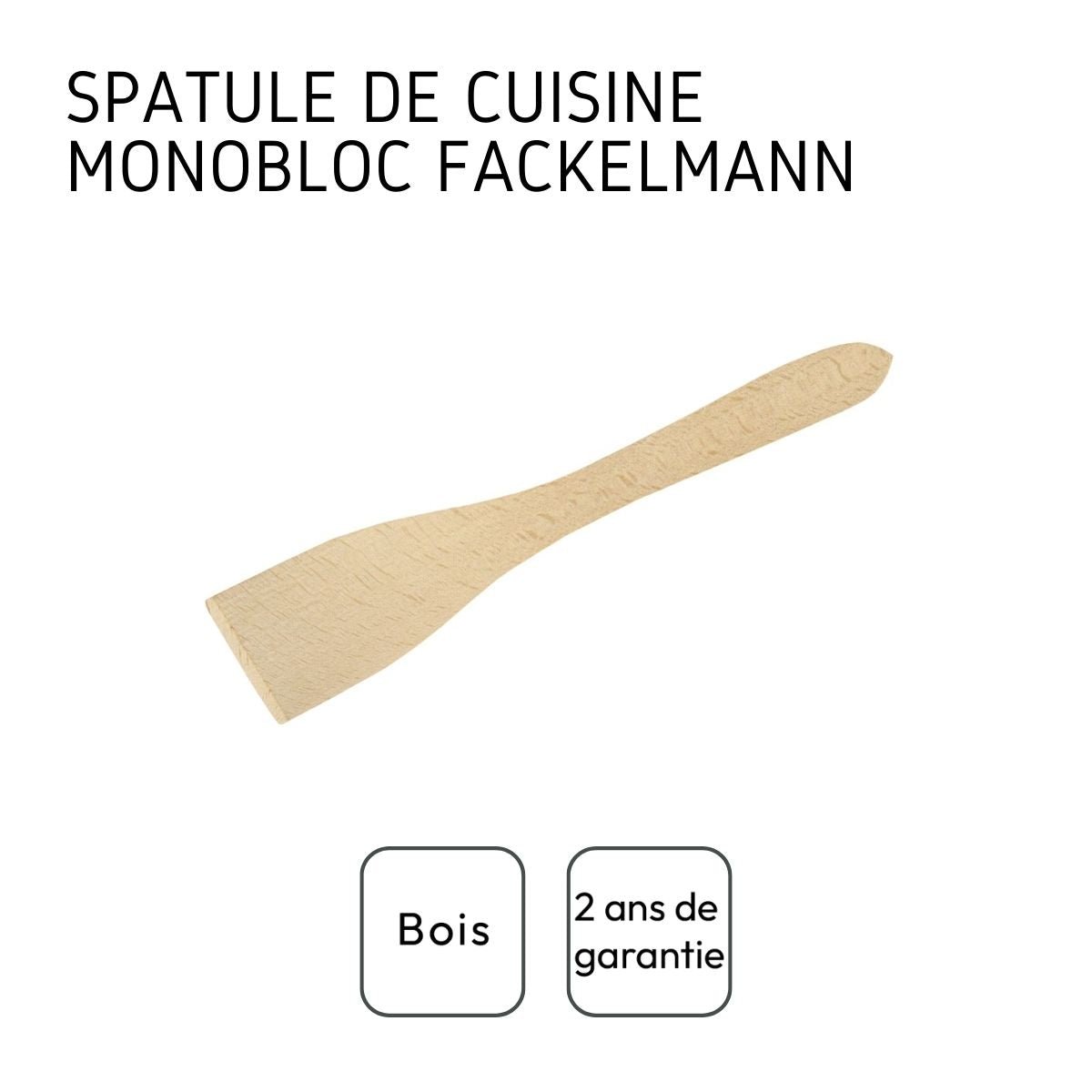 Set de 2 ustensiles de cuisine spatule et spatule BOISSELERIE bois, FACKELMANN