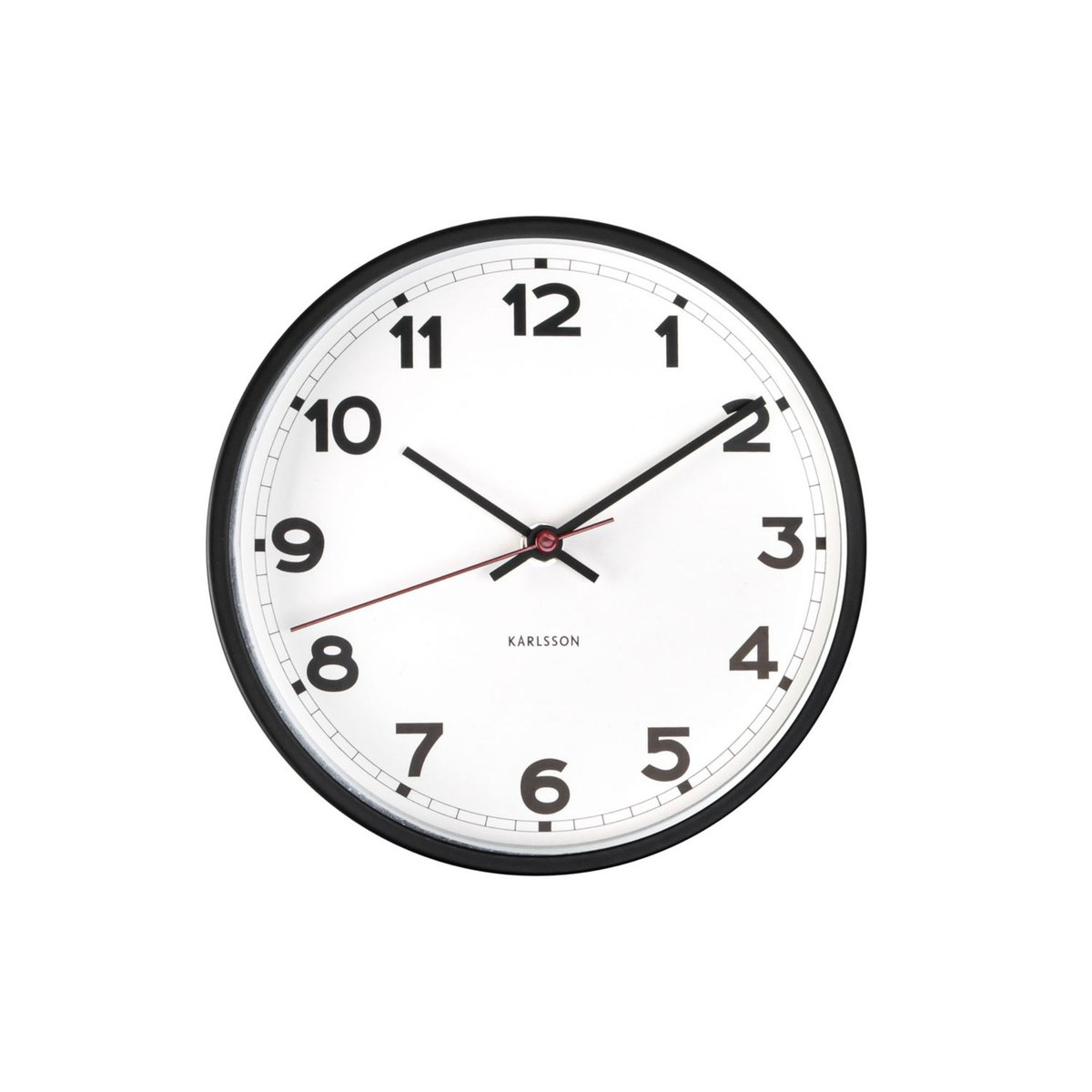 Horloge Murale Fer NEW CLASSIC blanc, KARLSSON