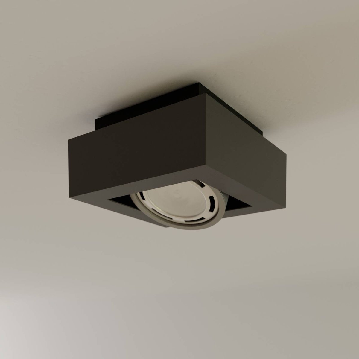 Plafonnier en aluminium moderne, Ronka gris foncé, ARCCHIO