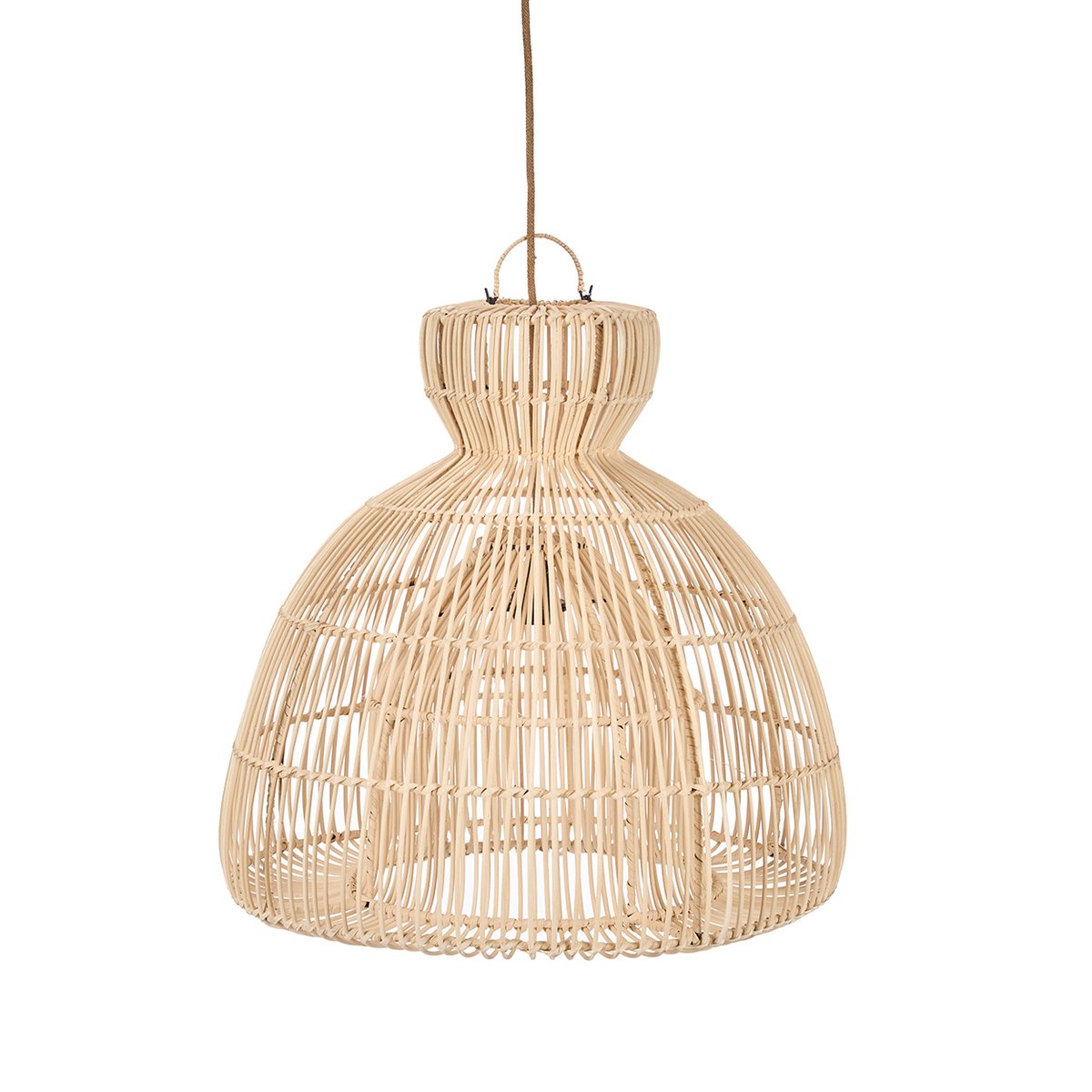 Suspension en rotin MATCHA WHISK beige, BAZAR BIZAR