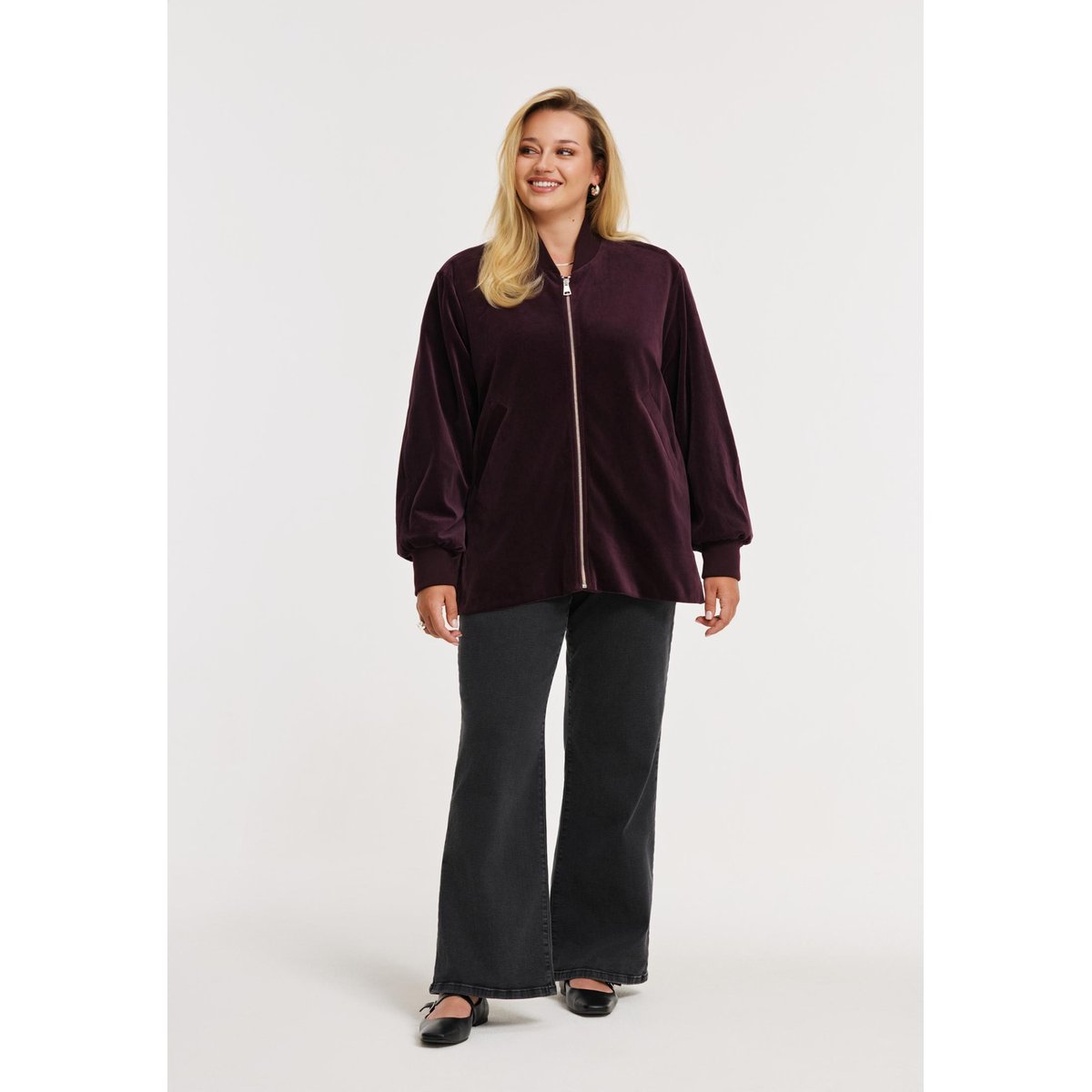 Jacket avec manches longues rouge foncé, YOEK