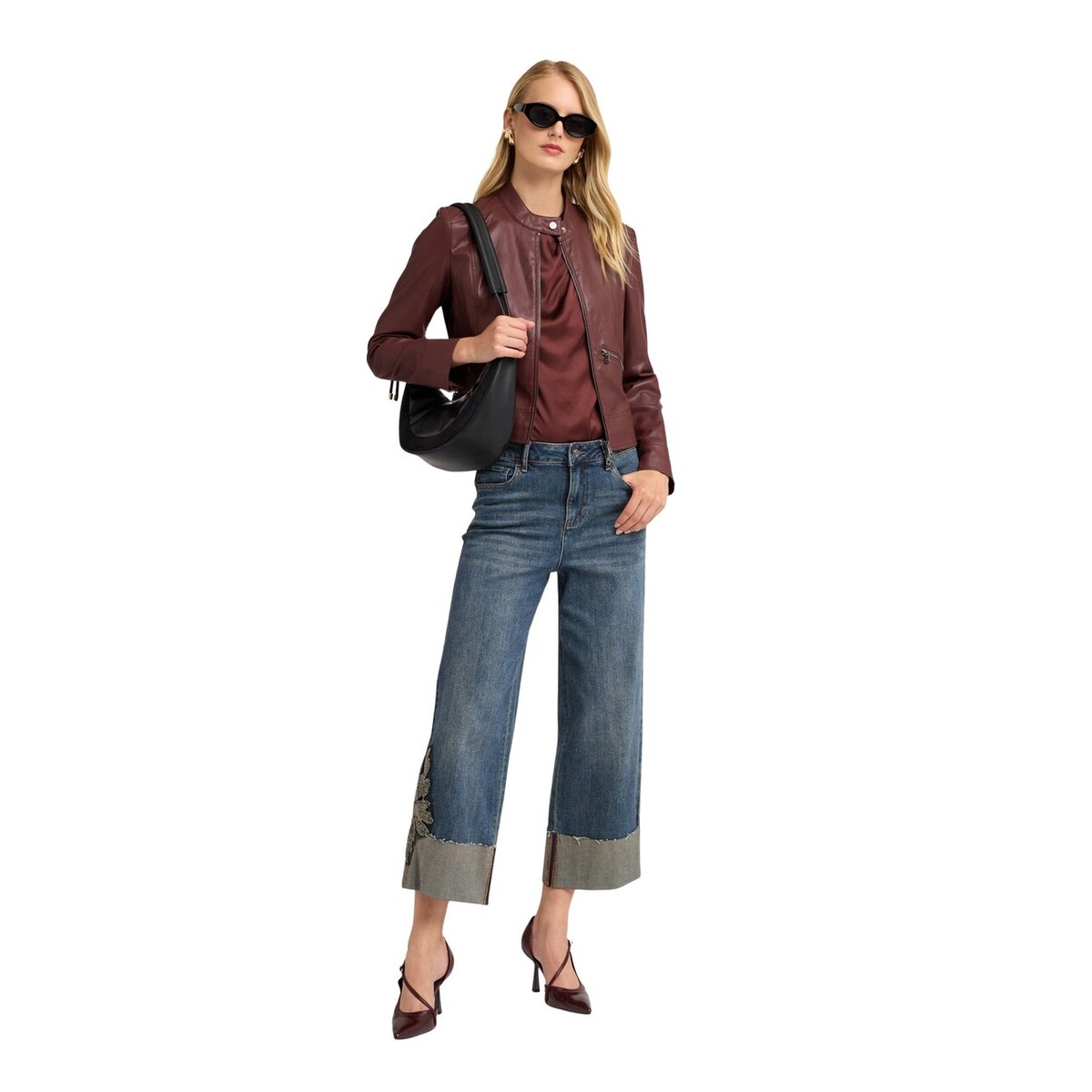 Jean court avec patch brodé light - blue, MOTIVI