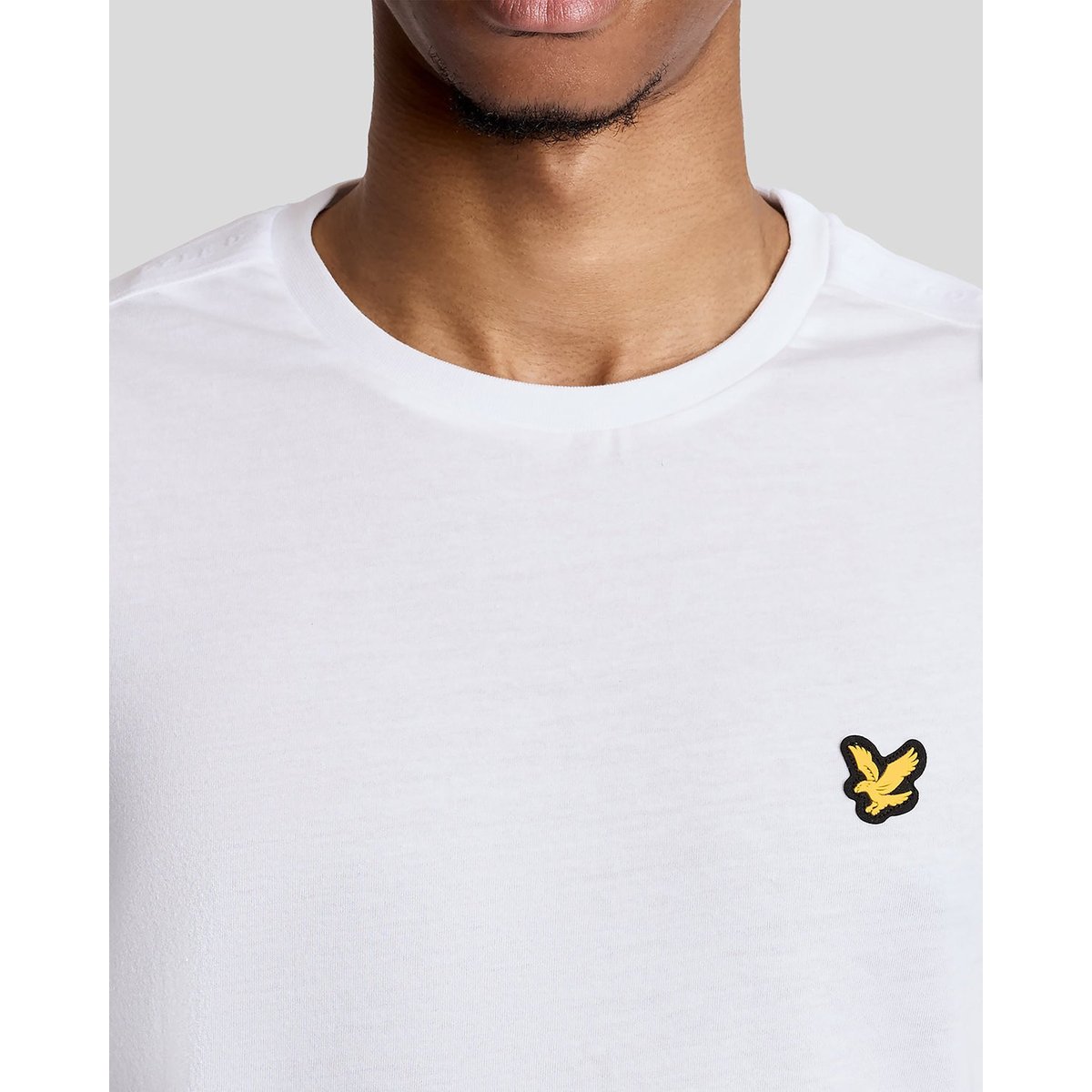 T-shirt Sports jacquard blanc, LYLE & SCOTT