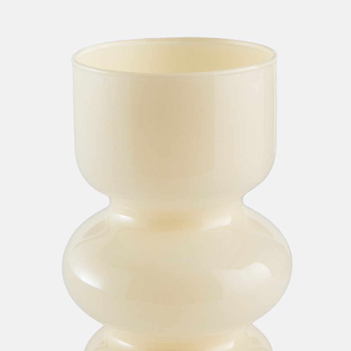 Orlya Glass Vase Height 18.2cm vanilla, LA REDOUTE INTERIEURS
