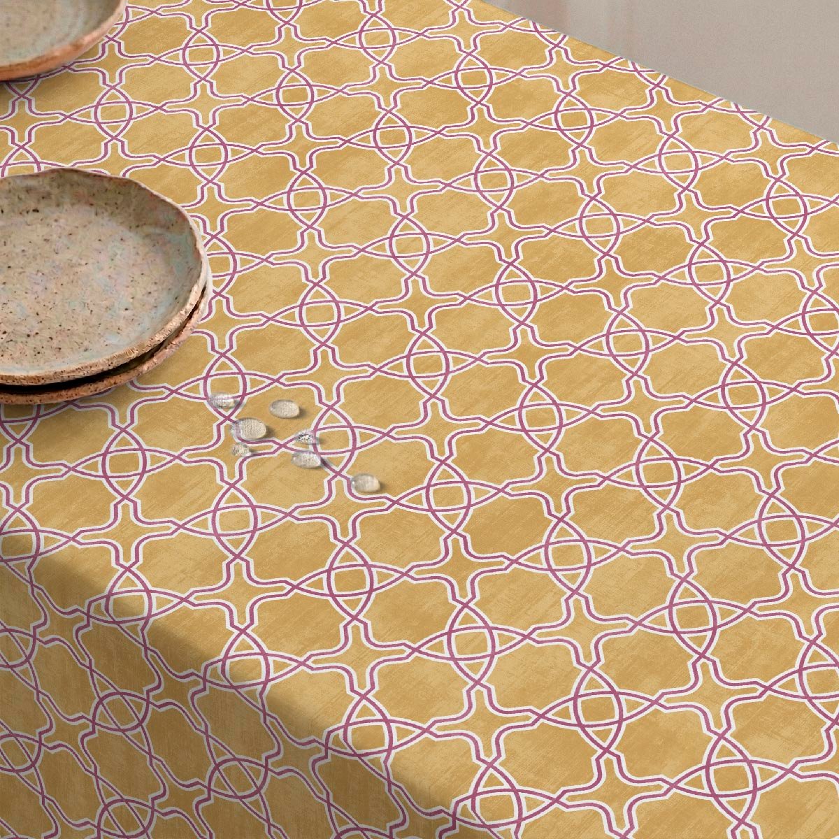 Nappe anti-taches Siria - 100% coton - moutarde, NAF NAF HOME