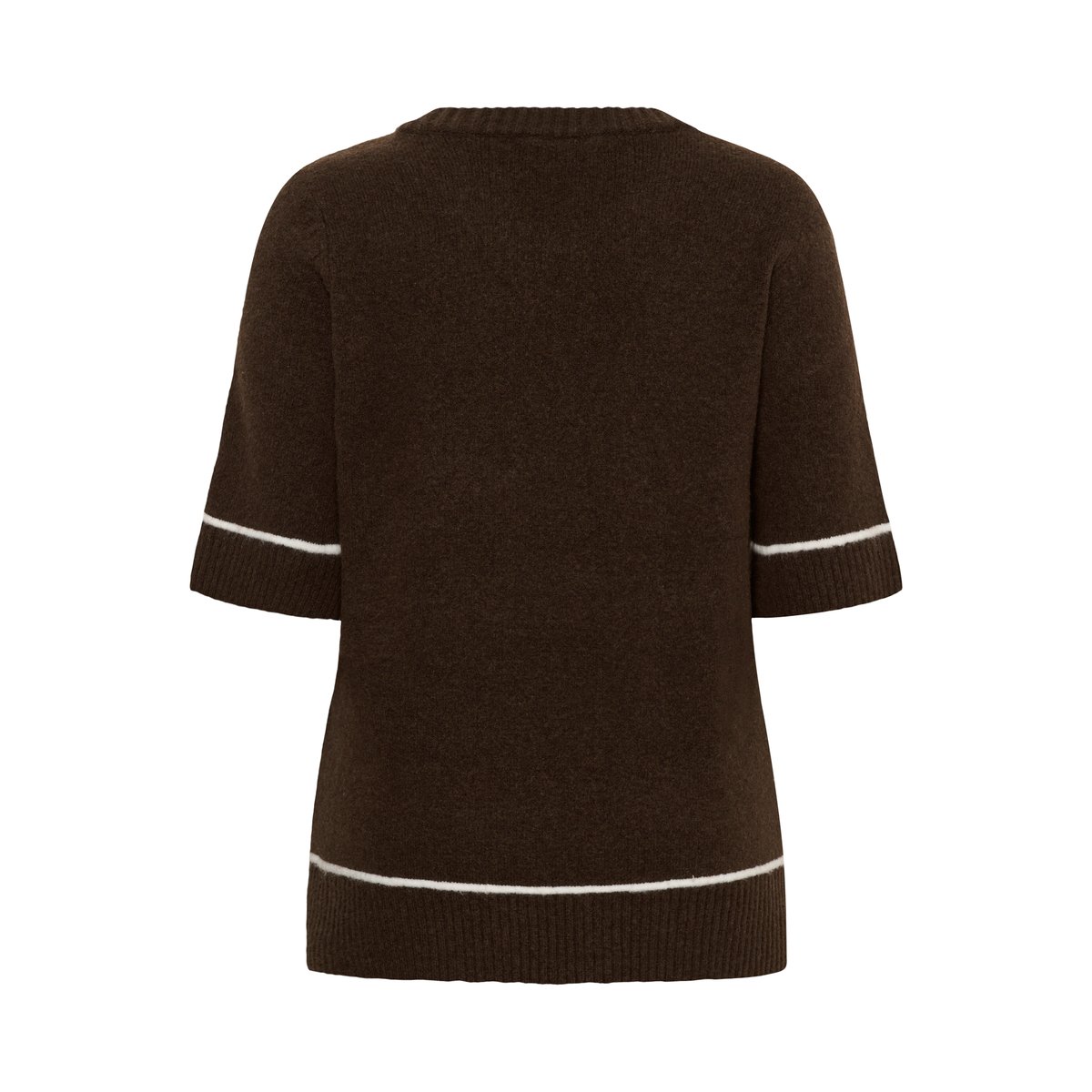 Pullover tricoté marron coffee bean, KAFFE CURVE