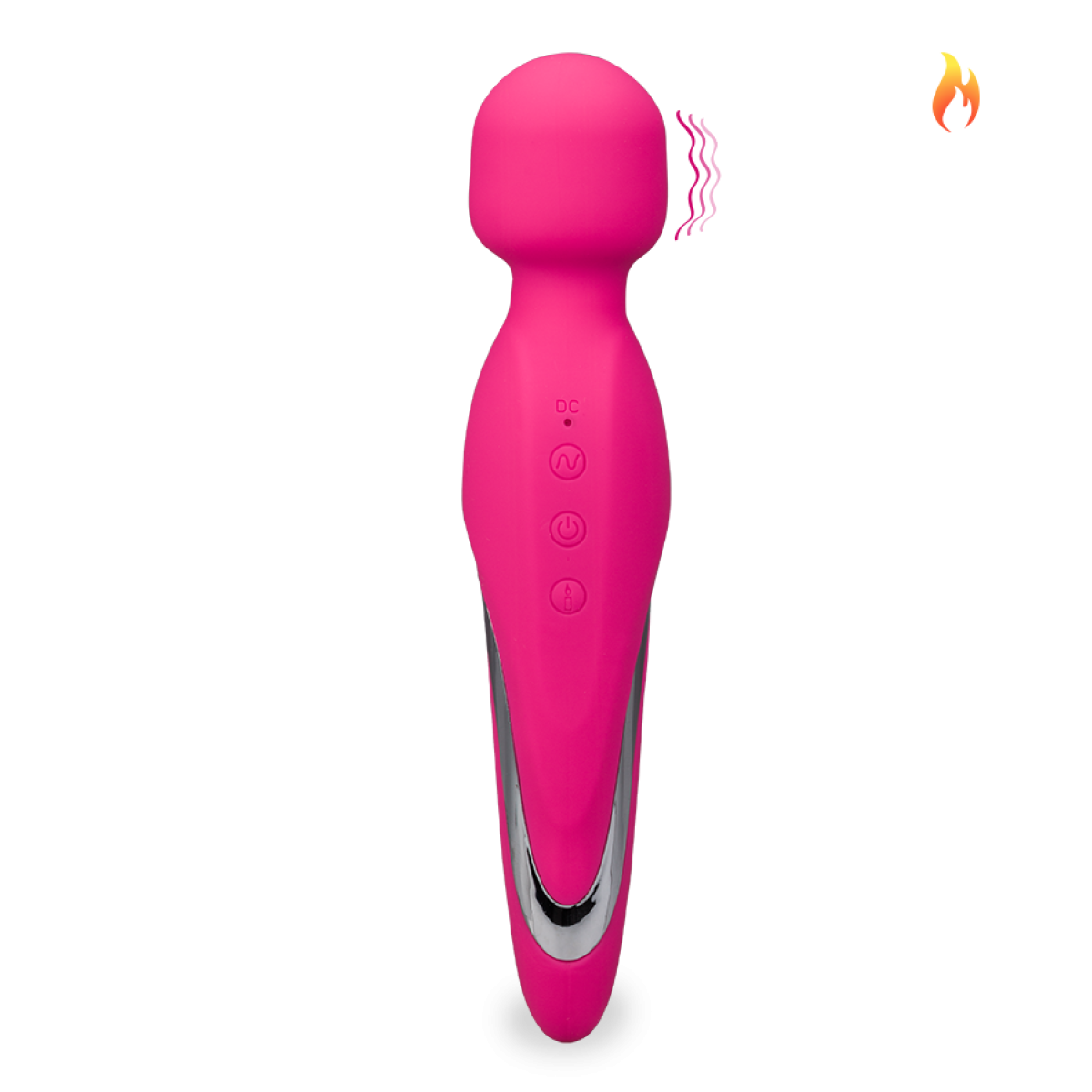 Vibromasseur puissant fantasy wand chauffant couleur unique, LOVE AND VIBES